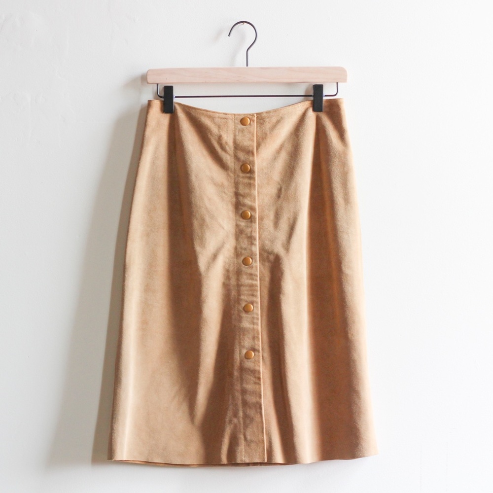 Banana Republic Leather Suede Skirt